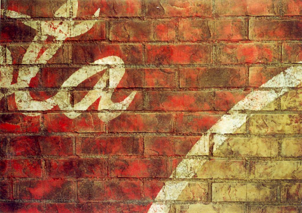 Painted Brick Wall Brick painting, Faux brick, Distressed brick wall